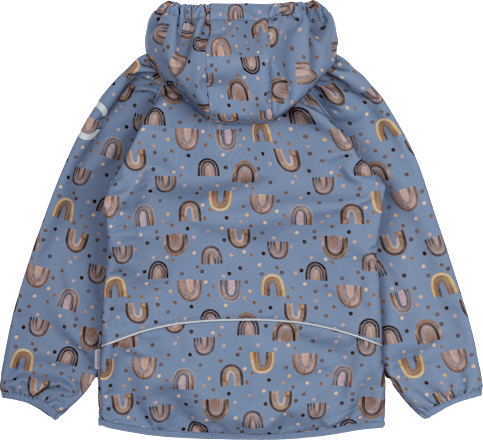 Softshelljacke mit Regenbogen-Muster, blau, Gr. 122/128 Mikk-Line
