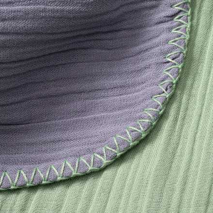 Decke aus Musselin, grün, ca. 100 x 100 cm ALANA