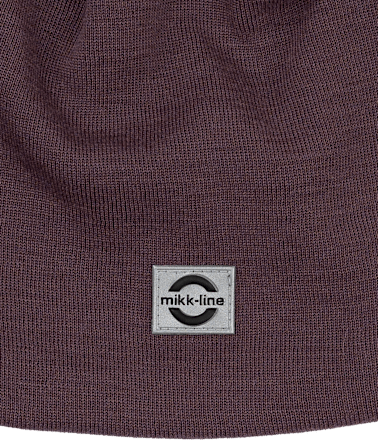 Mütze mit Merinowolle, lila, Gr. 122/128 Mikk-Line