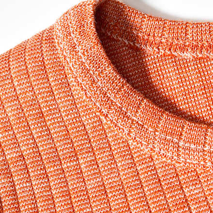 Unterhemd Langarm aus Bio-Baumwolle, Bio-Wolle und Seide, orange, Gr. 74/80 ALANA