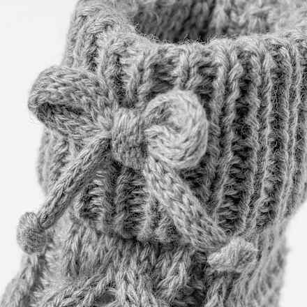 Strickschuhe, grau, 3-6 Monate ALANA