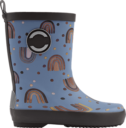 Gummistiefel mit Regenbogen-Muster, blau, Gr. 26/27 Mikk-Line