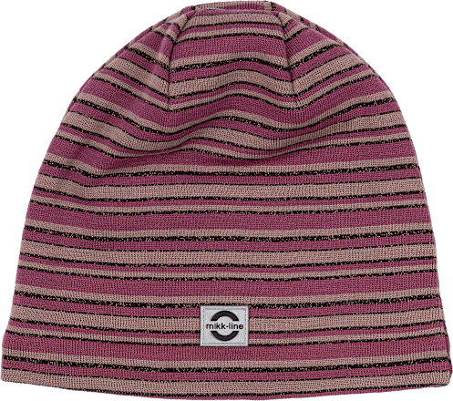 Mütze mit Schurwolle, lila, Gr. 122/128 Mikk-Line