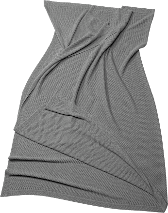 Decke, ca. 150 x 200 cm, grau ALANA