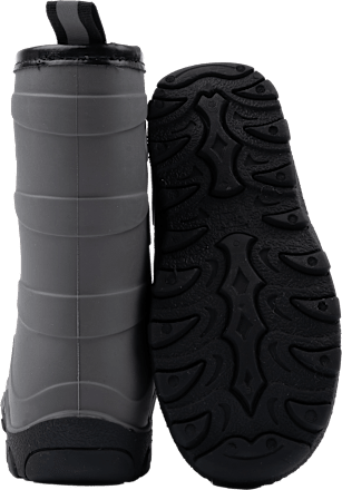 Gummistiefel mit Wollfutter, grau, Gr. 26/27 Mikk-Line