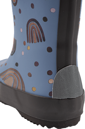 Gummistiefel mit Regenbogen-Muster, blau, Gr. 26/27 Mikk-Line