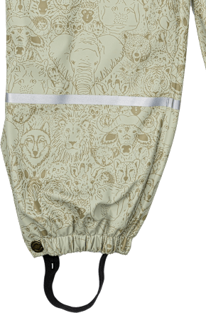 Regenhose gefüttert, grün, Gr. 110/116 Mikk-Line