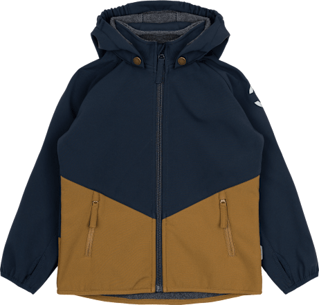 Softshelljacke, blau & braun, Gr. 122/128 Mikk-Line