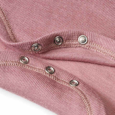 Body Kurzarm aus Bio-Wolle und Seide, rosa, Gr. 50/56 ALANA
