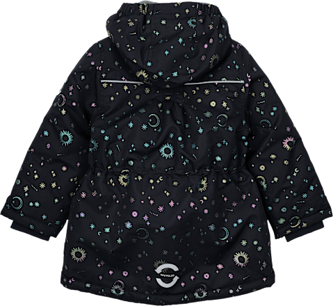Winterjacke mit Sternen-Muster, blau, Gr. 98/104 Mikk-Line
