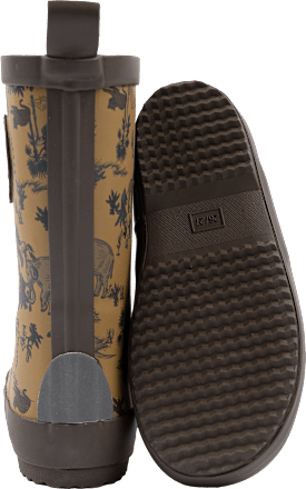 Gummistiefel mit Safari-Muster, braun, Gr. 28/29 Mikk-Line