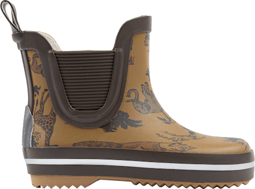 Gummistiefel mit Safari-Muster + kurzem Schaft, braun, Gr. 24/25 Mikk-Line