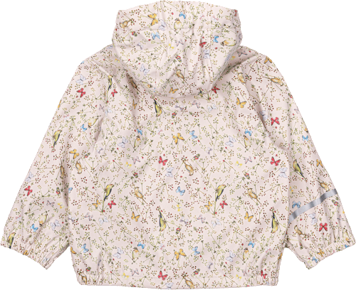 Regenjacke gefüttert mit Schmetterling-Muster, beige, Gr. 98/104 Mikk-Line