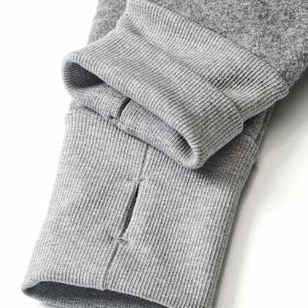Walkjacke aus Bio-Wolle, grau, Gr. 122/128 ALANA
