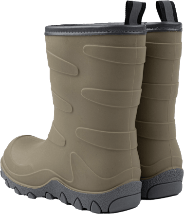 Gummistiefel mit Wollfutter, beige, Gr. 26/27 Mikk-Line