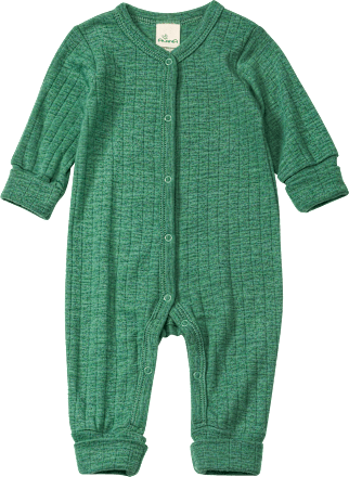 Schlafanzug aus Wolle, grün, Gr. 62/68 ALANA