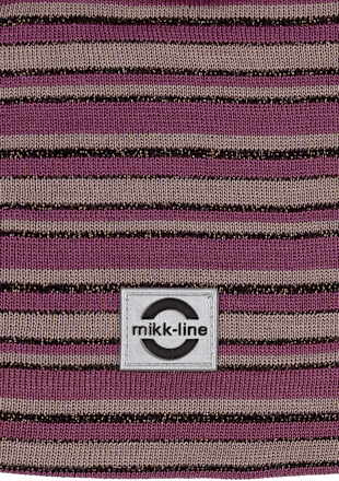 Mütze mit Schurwolle, lila, Gr. 122/128 Mikk-Line