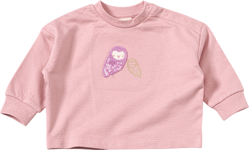 Sweatshirt mit Eulen-Motiv, rosa, Gr. 68 ALANA