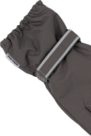 Handschuhe mit reflektierenden Streifen, grau, Gr. 110/116 Mikk-Line