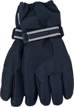Handschuhe mit reflektierenden Streifen, blau, Gr. 122/128 Mikk-Line