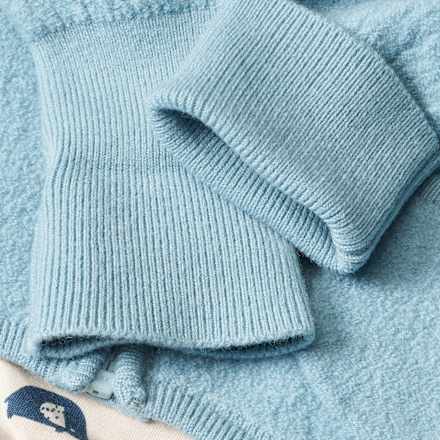 Jacke mit Wolle & Mitwachsfunktion, blau, Gr. 62/68 ALANA