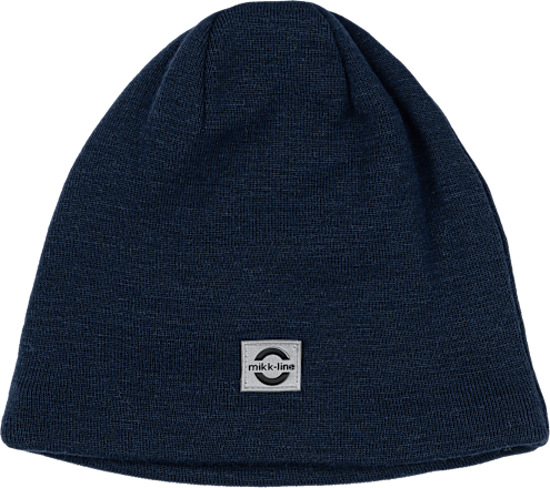 Mütze mit Merinowolle, blau, Gr. 110/116 Mikk-Line
