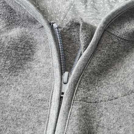 Walkjacke aus Bio-Wolle, grau, Gr. 122/128 ALANA
