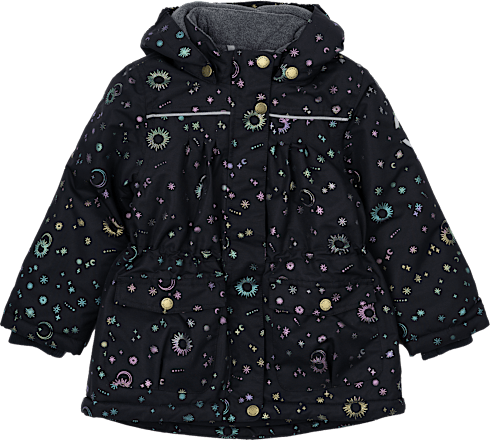 Winterjacke mit Sternen-Muster, blau, Gr. 110/116 Mikk-Line