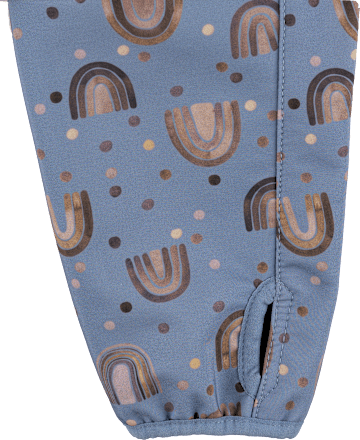 Softshelljacke mit Regenbogen-Muster, blau, Gr. 122/128 Mikk-Line