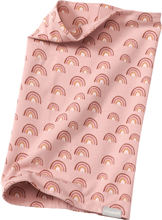 Loop Schal mit Regenbogen-Muster, rosa ALANA