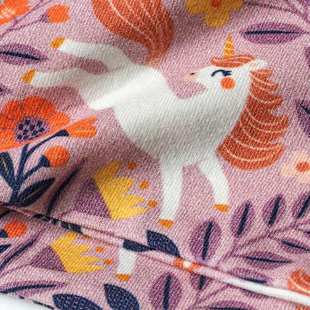Loop Schal mit Einhorn-Muster, rosa ALANA