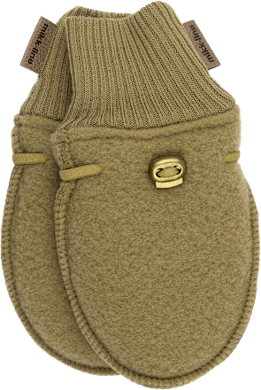 Handschuhe mit Merinowolle, khaki, Gr. 62/68 Mikk-Line