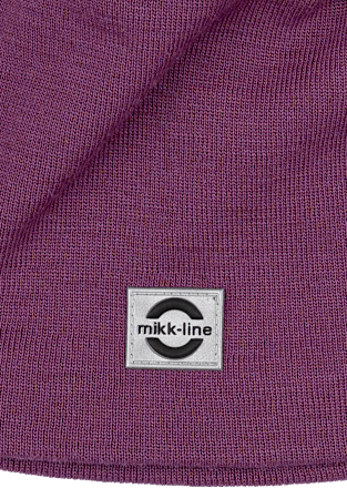 Mütze mit Merinowolle, lila, Gr. 122/128 Mikk-Line