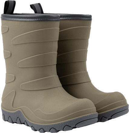 Gummistiefel mit Wollfutter, beige, Gr. 26/27 Mikk-Line