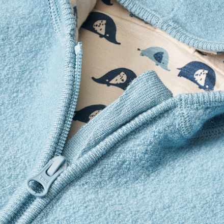 Jacke mit Wolle & Mitwachsfunktion, blau, Gr. 62/68 ALANA