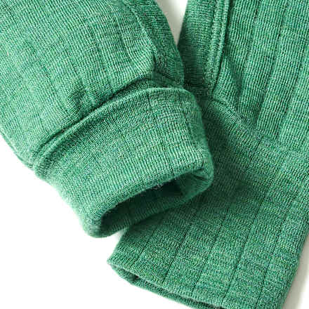 Schlafanzug aus Wolle, grün, Gr. 50/56 ALANA