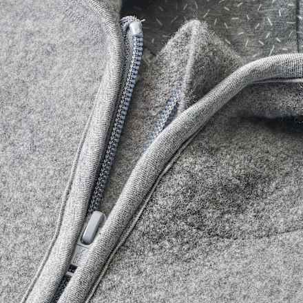 Walkoverall aus Bio-Wolle mit Varioärmeln, grau, Gr. 62/68 ALANA