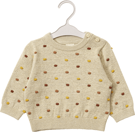 Pullover mit Noppen-Struktur, beige, Gr. 62 ALANA