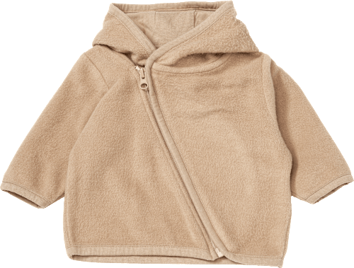 Fleecejacke mit Kapuze, braun, Gr. 62/68 ALANA