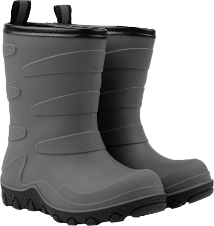 Gummistiefel mit Wollfutter, grau, Gr. 26/27 Mikk-Line