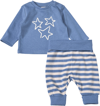 Set mit Langarmshirt & Hose, blau, Gr. 56 ALANA
