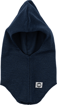 Schlupmütze mit Merinowolle, blau, Gr. 110/116 Mikk-Line