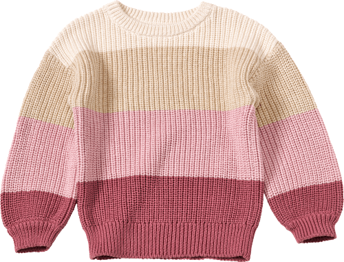 Pullover aus Strick, beige & rosa, Gr. 122 ALANA
