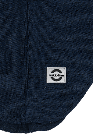 Schlupmütze mit Merinowolle, blau, Gr. 86/92 Mikk-Line
