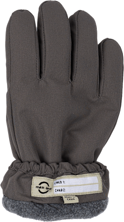 Handschuhe mit reflektierenden Streifen, grau, Gr. 122/128 Mikk-Line