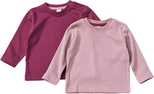 Langarmshirts, rosa + lila, Gr. 80 ALANA