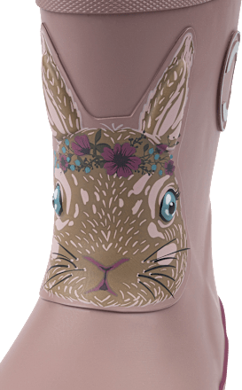 Thermostiefel mit Hasen-Applikation, pink, Gr. 26/27 Mikk-Line