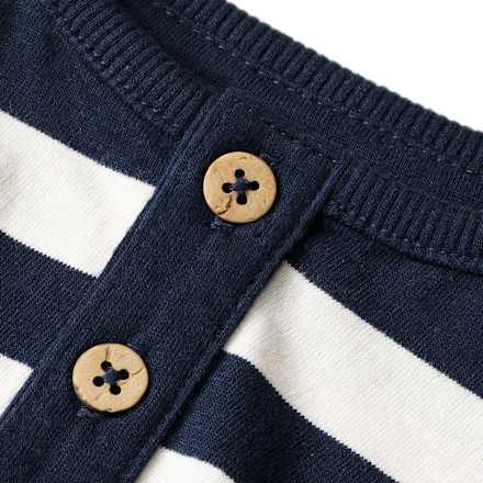 Langarmshirt mit Ringel-Muster, blau & weiß, Gr. 128 ALANA