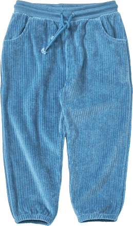 Jogginghose aus Velours & mit Ripp-Struktur, blau, Gr. 80 ALANA