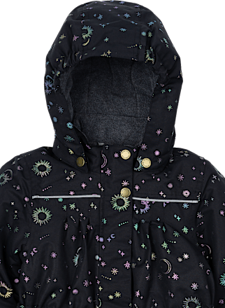 Winterjacke mit Sternen-Muster, blau, Gr. 110/116 Mikk-Line